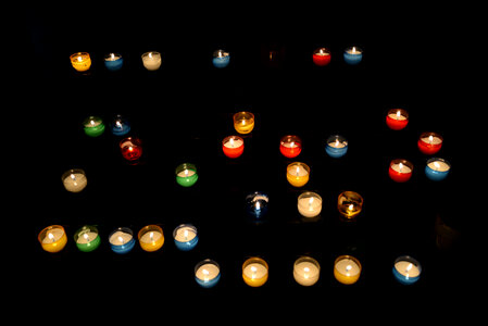 Candles in formation photo