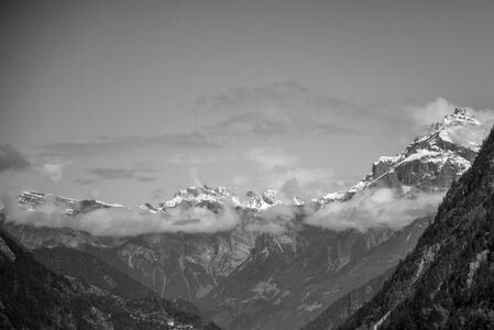 The Alps in Swiss (B&W) photo