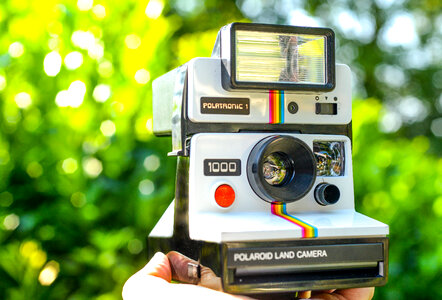 Polaroid camera photo