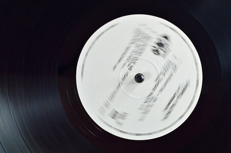 vinyl disc detail photo
