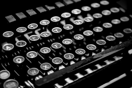 Antique typewriter photo