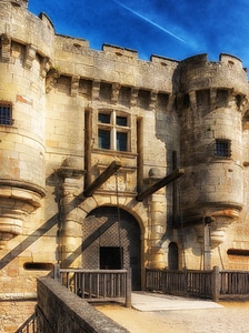 Castle building towers