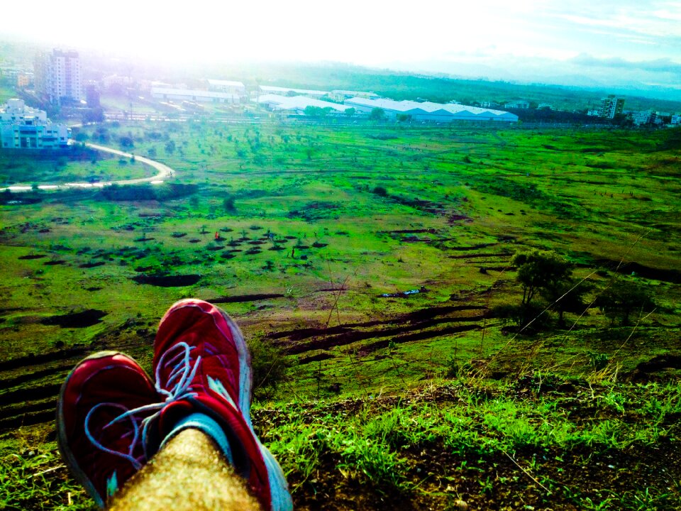 Resting on the hill side
