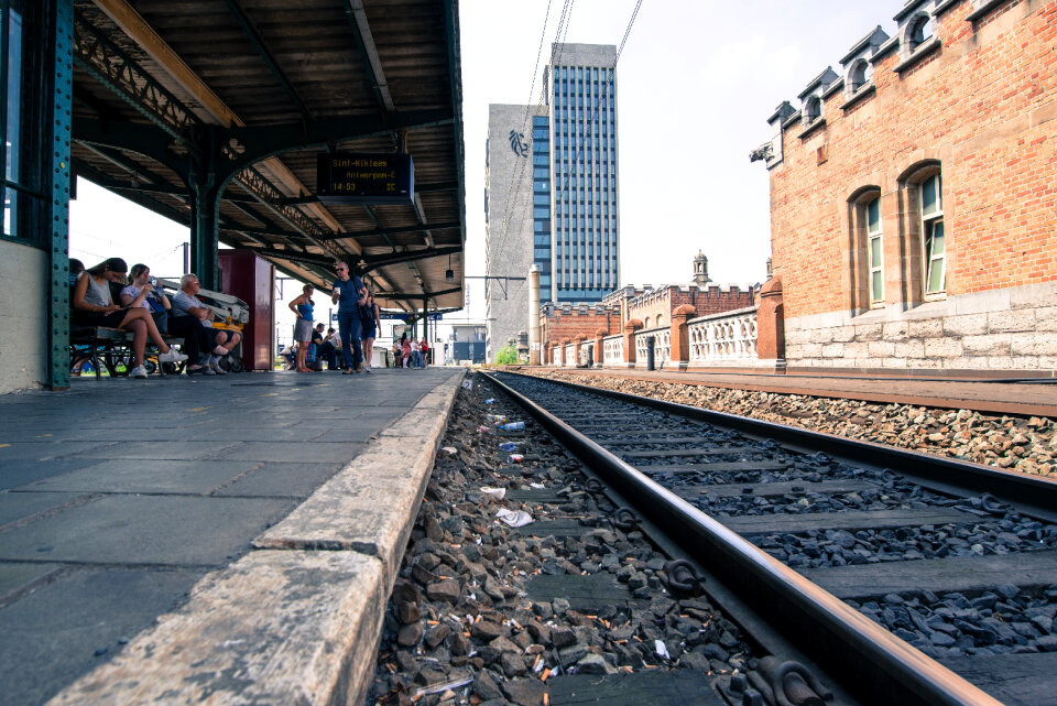 Waiting for a train