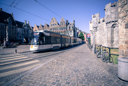 Tram in Ghent photo
