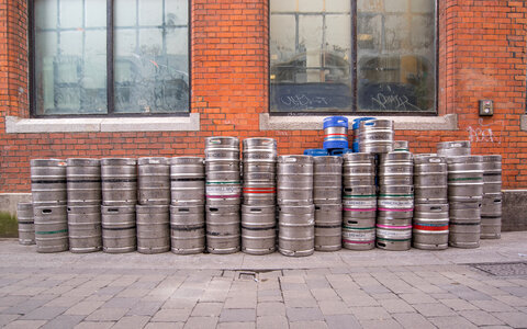 Beer barrels photo