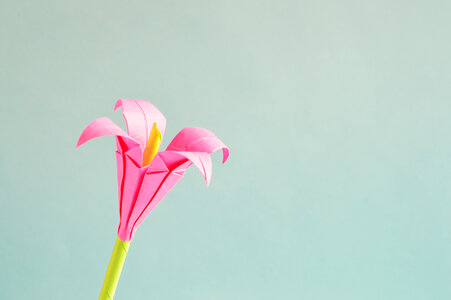 Origami flower photo