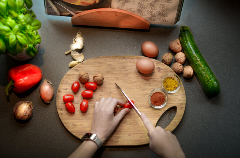 Busy in the kitchen