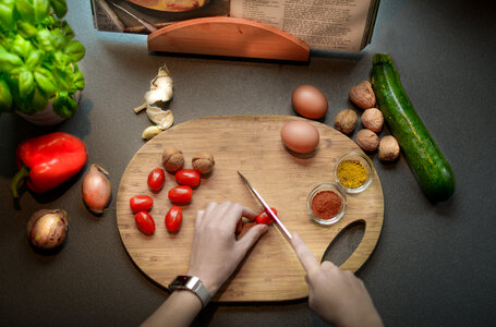 Busy in the kitchen