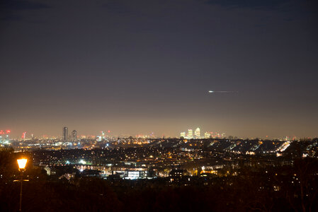 London at night photo