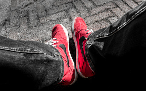 Red Nikes photo