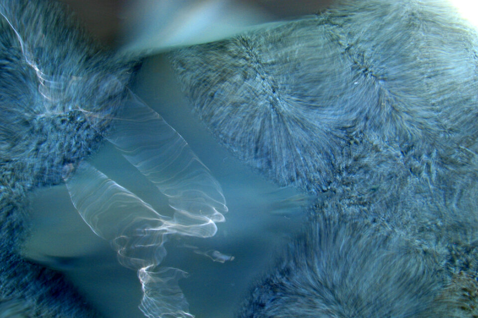 blue crystalline water texture