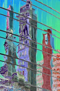 color-solarized building reflections