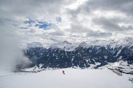 Lonesome skier photo