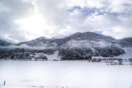 Mountain in the mist