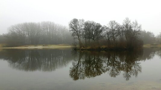 Mist lake photo