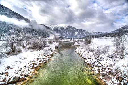 Mountain river photo