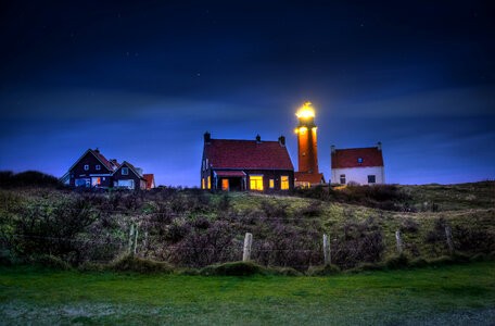 Lighthouse on Texel island photo