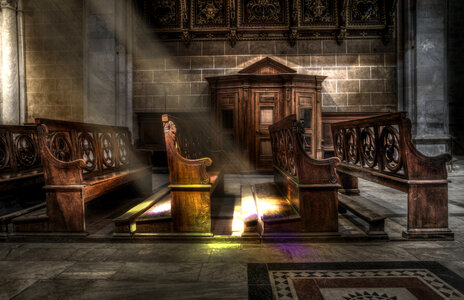 Church benches photo