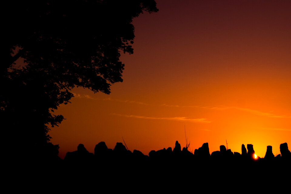 Sunset in orange photo