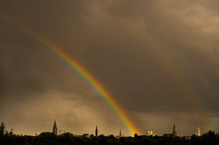 Double rainbow photo