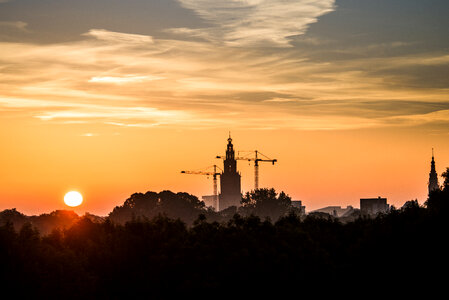 City sunrise photo