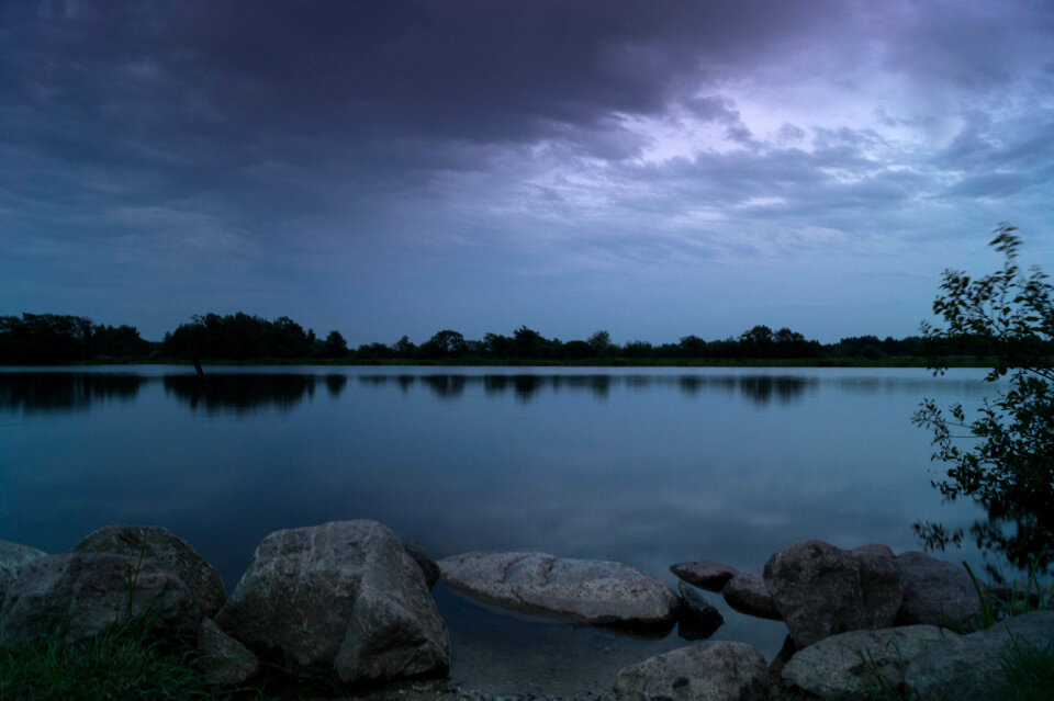 At the lake in the evening photo