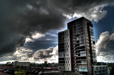 Intens clouds in HDR photo