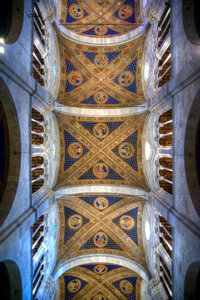 Church ceiling in Lucca photo