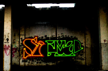 Neon graffiti