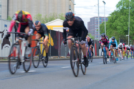 Race cyclists photo