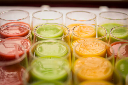 Colorful drinks photo