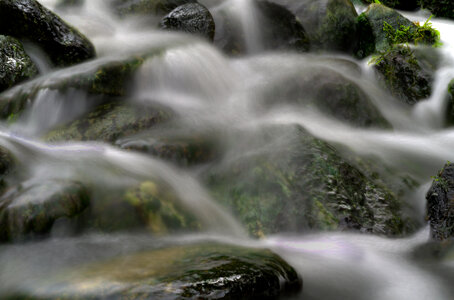 Soft flow of a waterfall photo