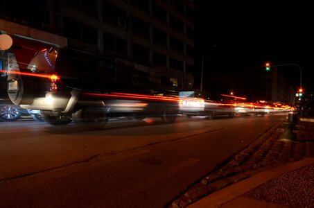 Cars at night photo