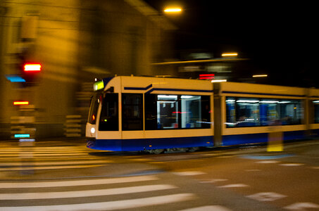 Tram in Amsterdam photo