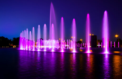 Fountain in Warsaw photo