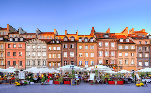 Old town of Warsaw photo