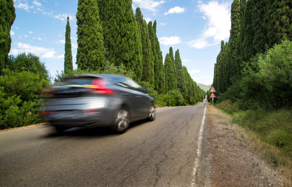 Car on the move photo