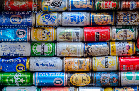 Cans from the sea photo