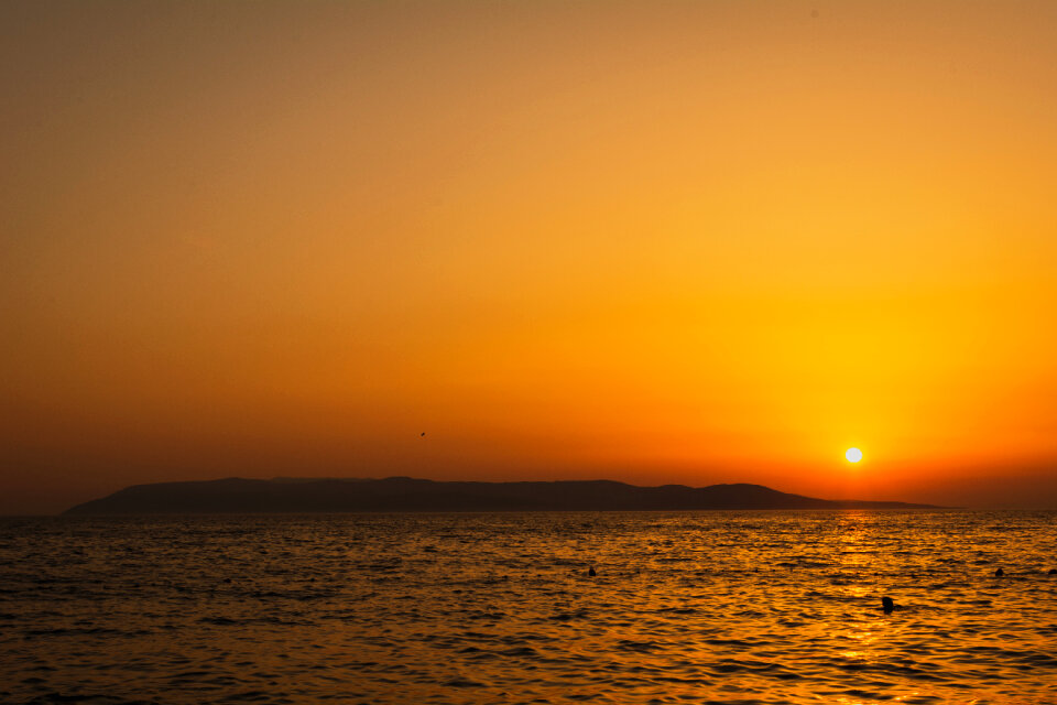 Sunset Over the Sea