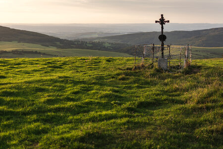 Cross on the Green Meadow photo