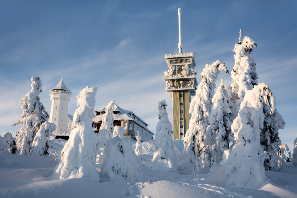 Frozen Houses on KlГ­novec Mountain