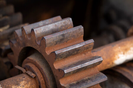 Rusty Iron Toothed Wheel photo