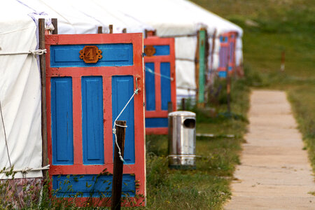 Doors of a Mongolian Yurt