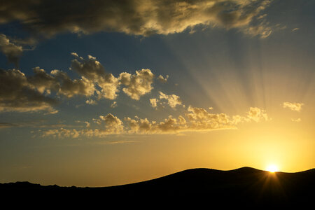 Sunset Over the Mongolian Steppe photo