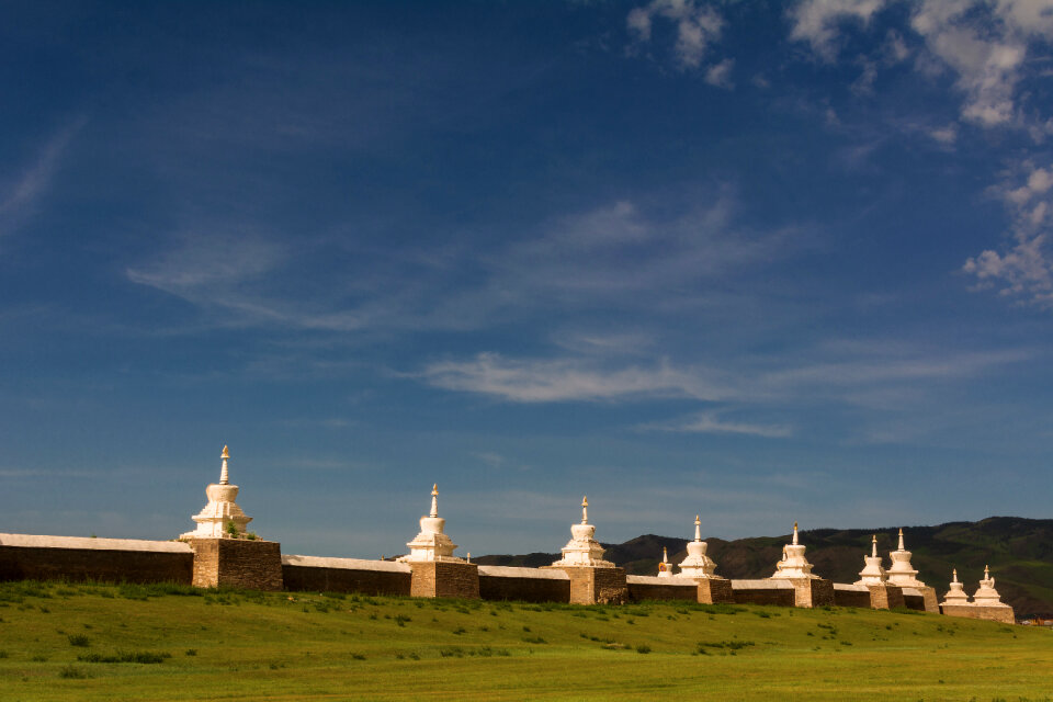 Monastery Wall in Mongolia photo
