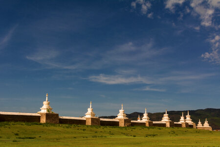 Monastery Wall in Mongolia photo