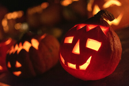 Halloween pumpkins photo