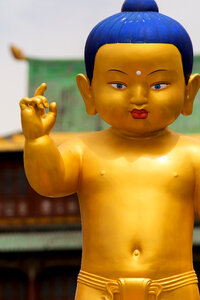 Golden Statue of Buddha as a Child photo