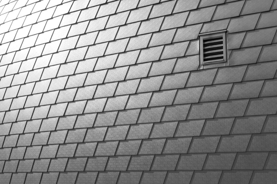 Modern Facade from Aluminium Ridge Shingles